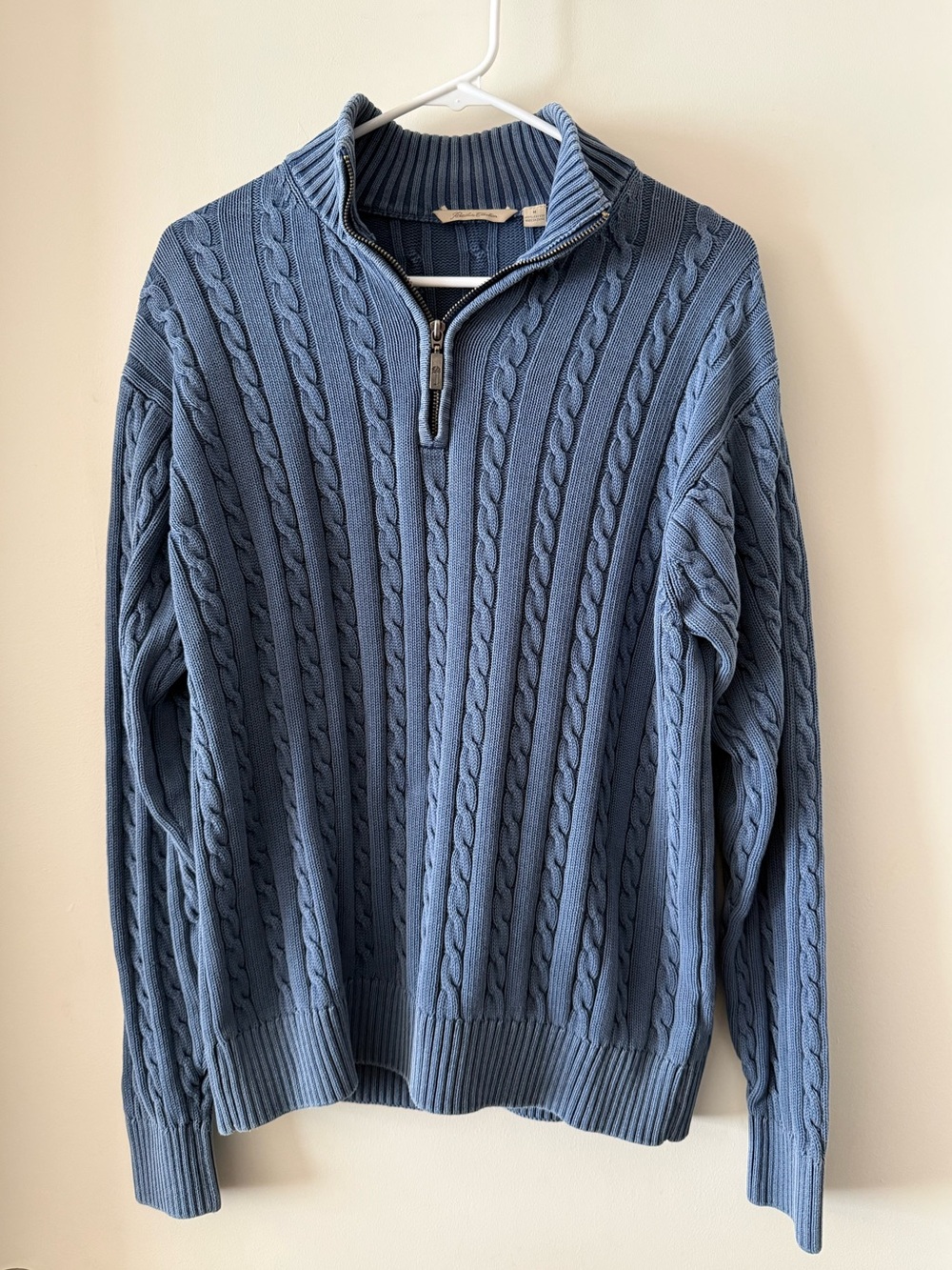 Men's Paradise Collection Quarter-Zip Cable Knit Sweater